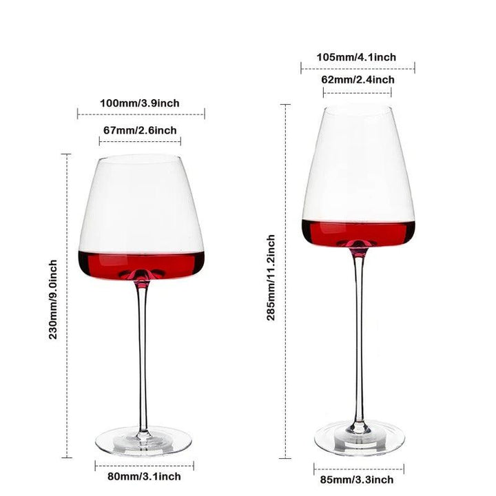 Sets of 2, 4 & 6 Handmade Crystal Wine and Champagne Glasses - 4 Sizes | Stornfield