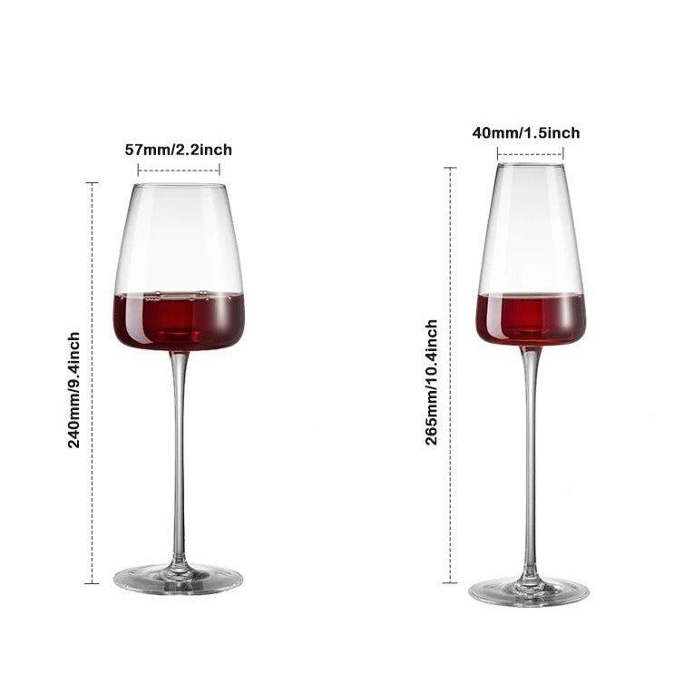 Sets of 2, 4 & 6 Handmade Crystal Wine and Champagne Glasses - 4 Sizes | Stornfield