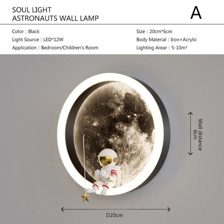 Stornfield | Astronaut on the Moon Wall Lamp