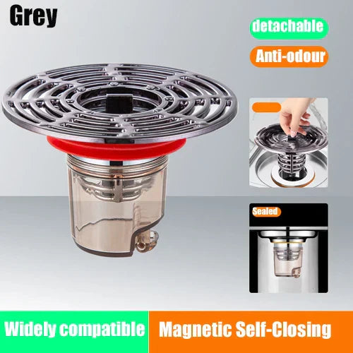 Stornfield | Magnetic Self-Closing Anti-Odor Bathroom Strainer Cover