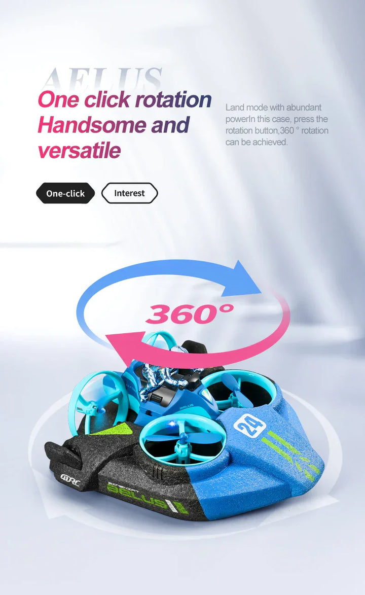 Stornfield | RC 3 in 1 Sea Land And Air Flying Boat Car Toy