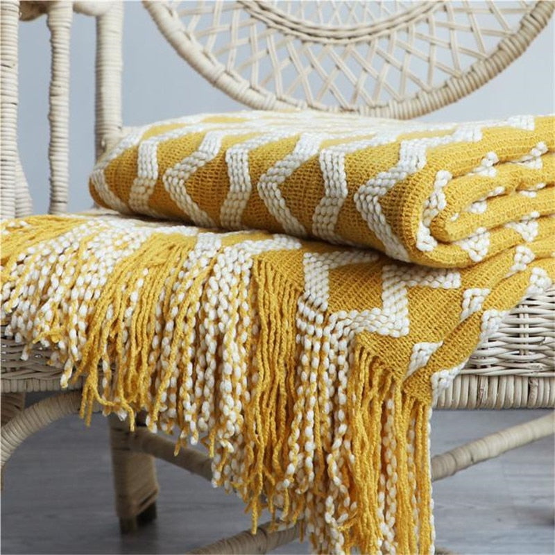 Stornfield | YELLOW BOHO PLAID PATTERN