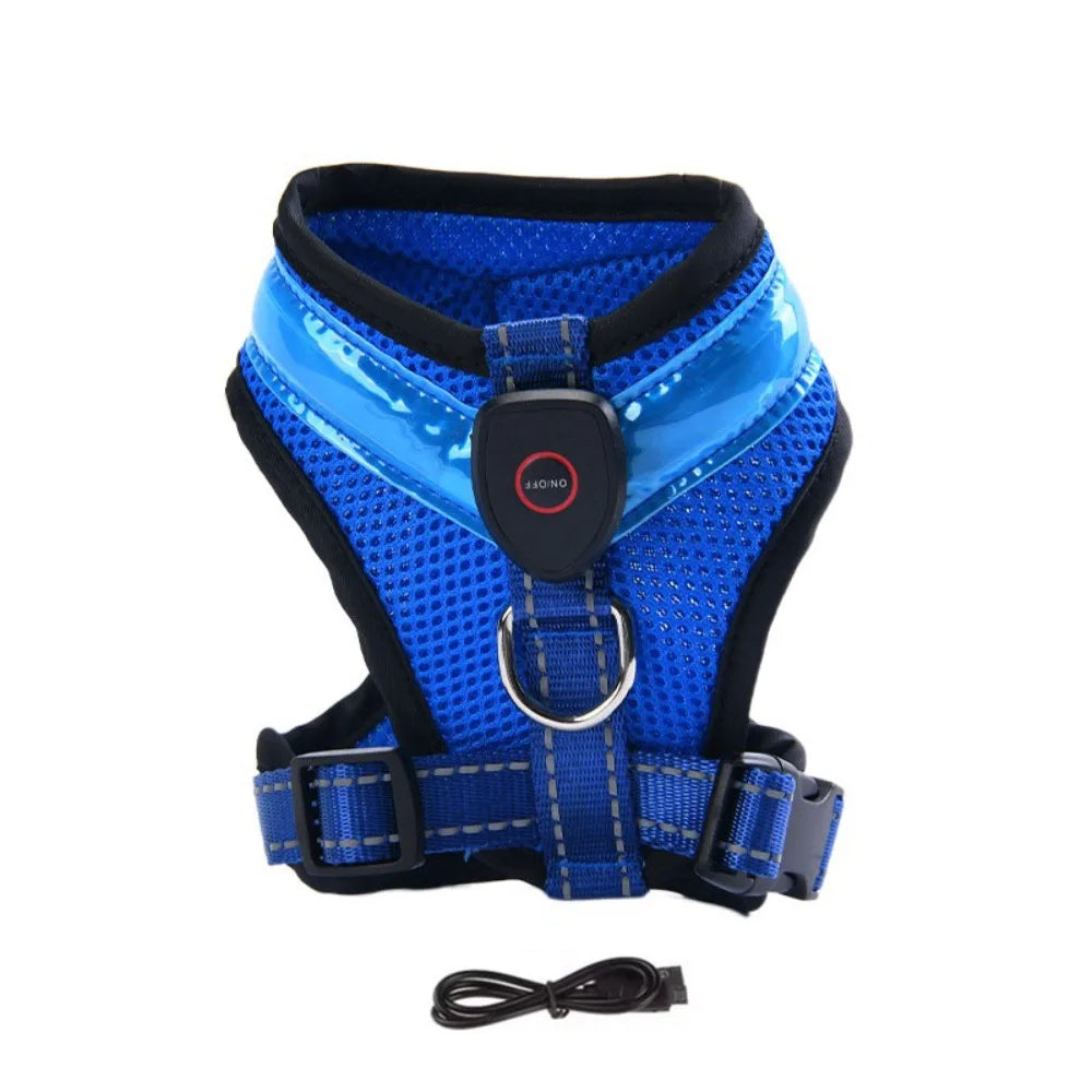 LED Dog Harness USB Rechargeable & Adjustable Stornfield