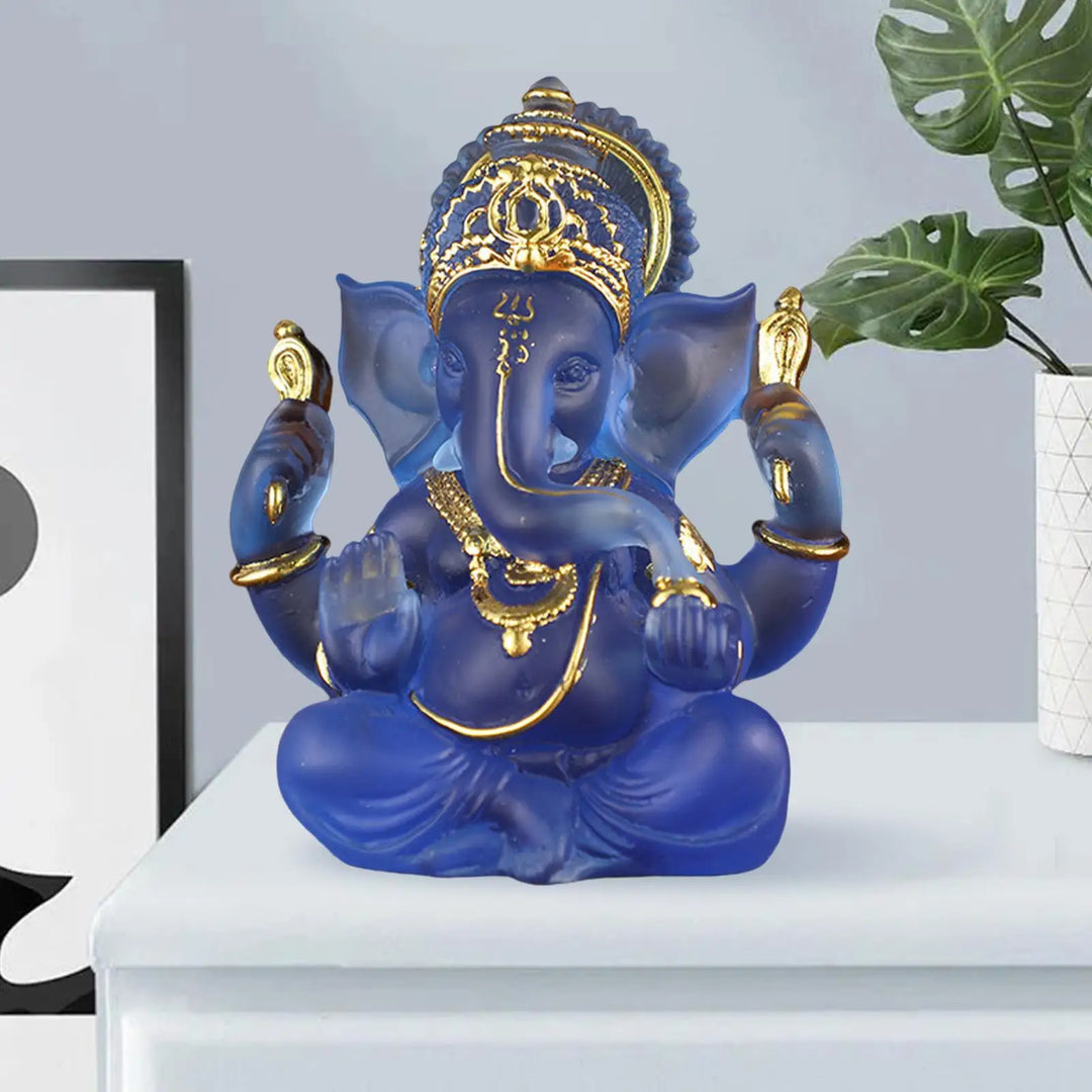 Stornfield | Rare Colored Semi-Transparent Ganesh Statues for Luck in Your Home