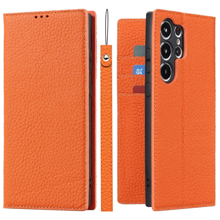 Genuine leather wallet case