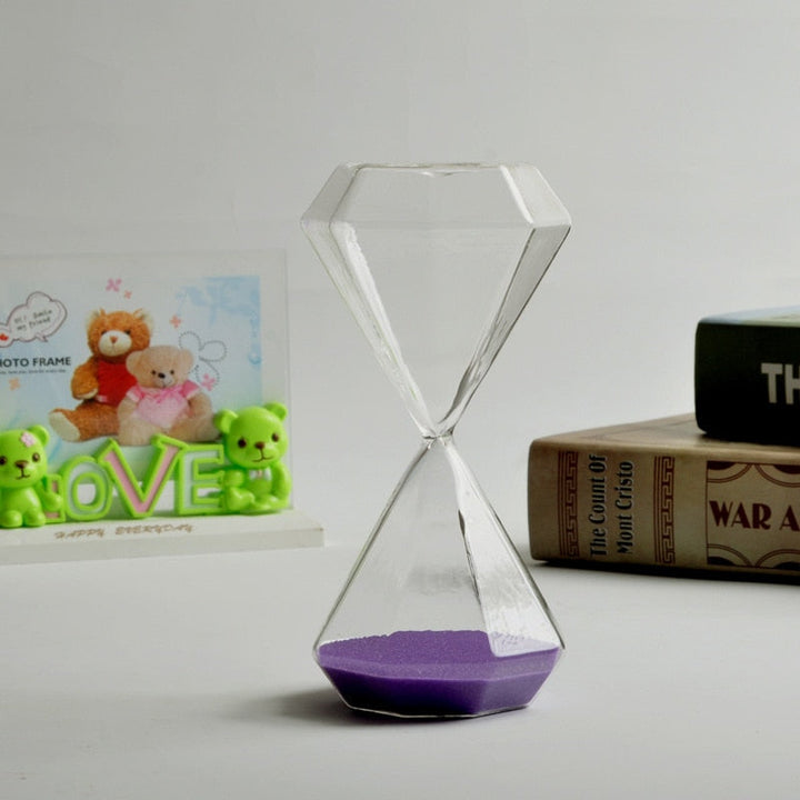 Stornfield | Diamond Hourglass 5-60 Minutes, Sand Timer, Hourglass, Kids Gift, Sand Clock, Home Decor, Available in Multiple Color Options