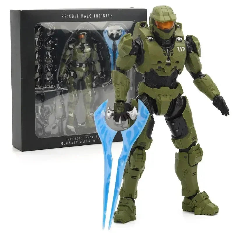 Stornfield | 18cm Halo Infinite Master Chief Mjolnir Mk Vi 1/12 scale 17.5cm 6" articulated figure Re:edit Gen.3 117 K.O.'s 1000 dolls model toys