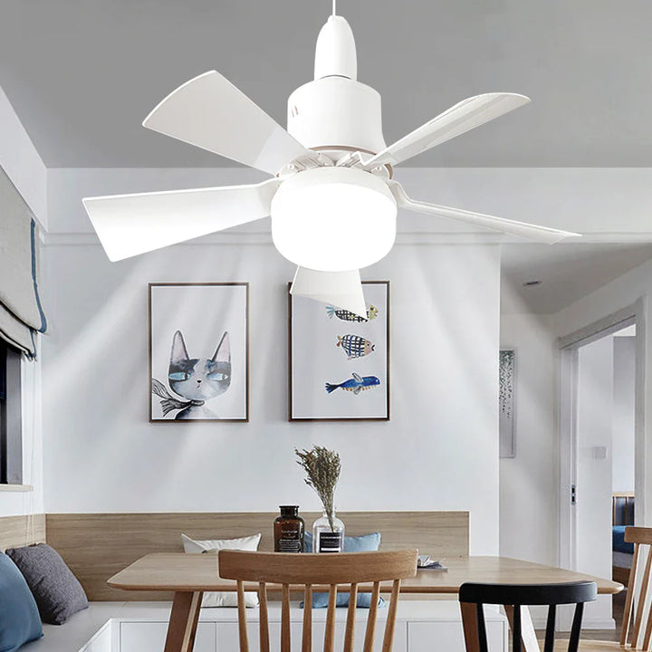 30W E27 Ceiling Fan Light with Remote - LED Dimming Function, Intelligent Silent Fan for Bedroom & Living Room | Stornfield