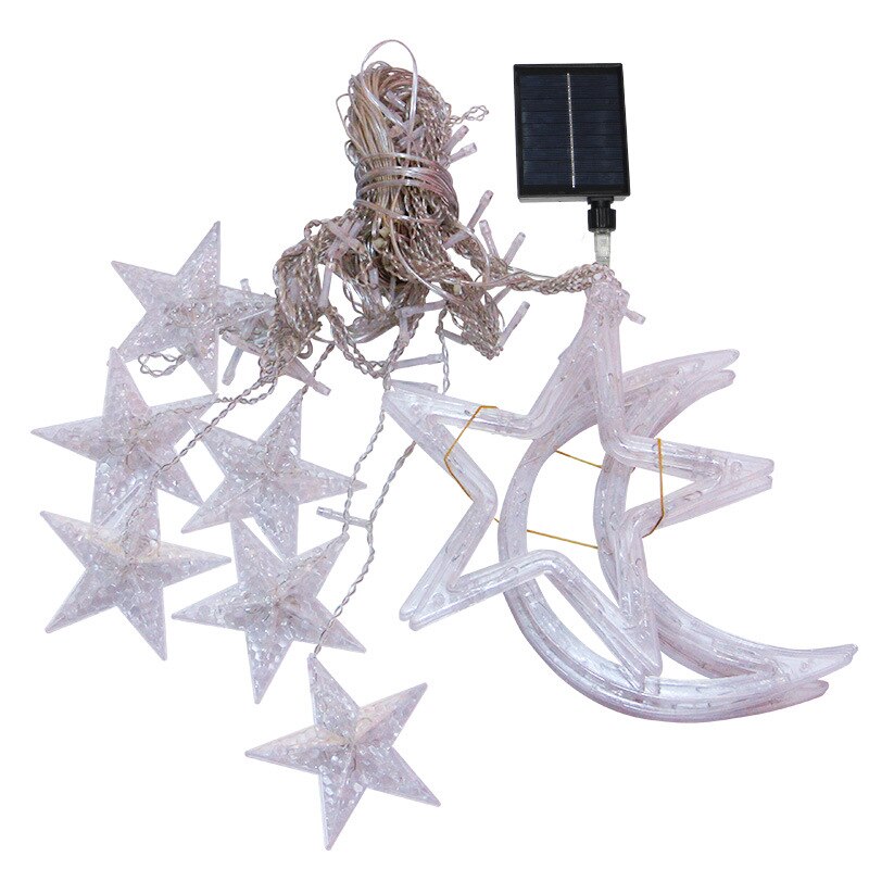 Stornfield | Solar LED Star and Moon String Light Decoration