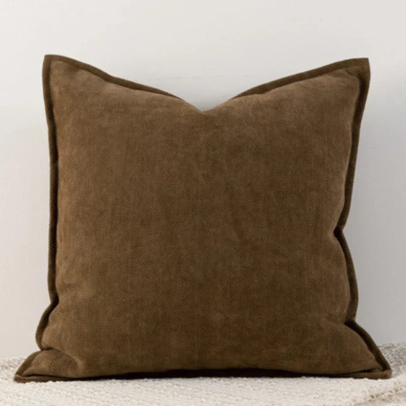 Simple Chenille Pillow Cover for Living Room & Bedroom Decoration – Soft Pillowcase for Modern Home | Stornfield