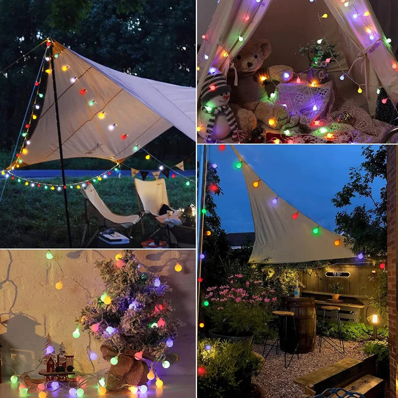 Solar-Powered Party Lights - SolarGlow | Stornfield