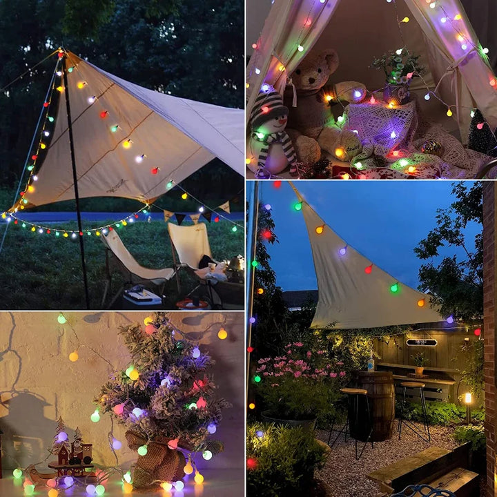 Solar-Powered Party Lights - SolarGlow | Stornfield