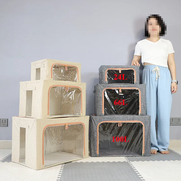 FoldaStornfielde Storage Space-Saving Large Organizer Box | Stornfield