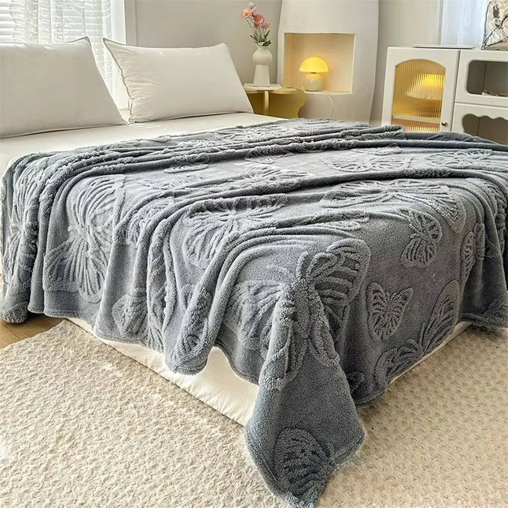 Double Sided Cooling Blanket with Breathable Cold Effect and 3D Butterfly Jacquard Design | Stornfield