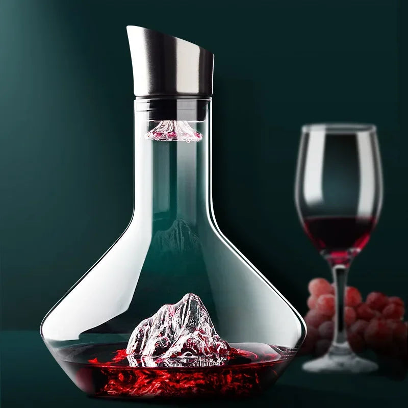 1500ml Iceberg Crystal Decanter – Exquisite lead-free wine aerator | Stornfield