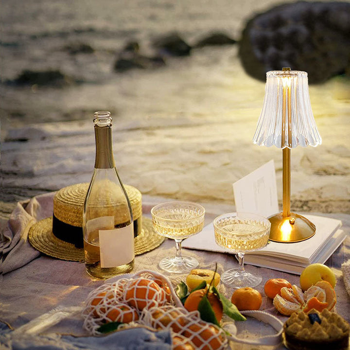LED Retro Table Lamp USB Rechargeable - BrillianceGlow | Stornfield