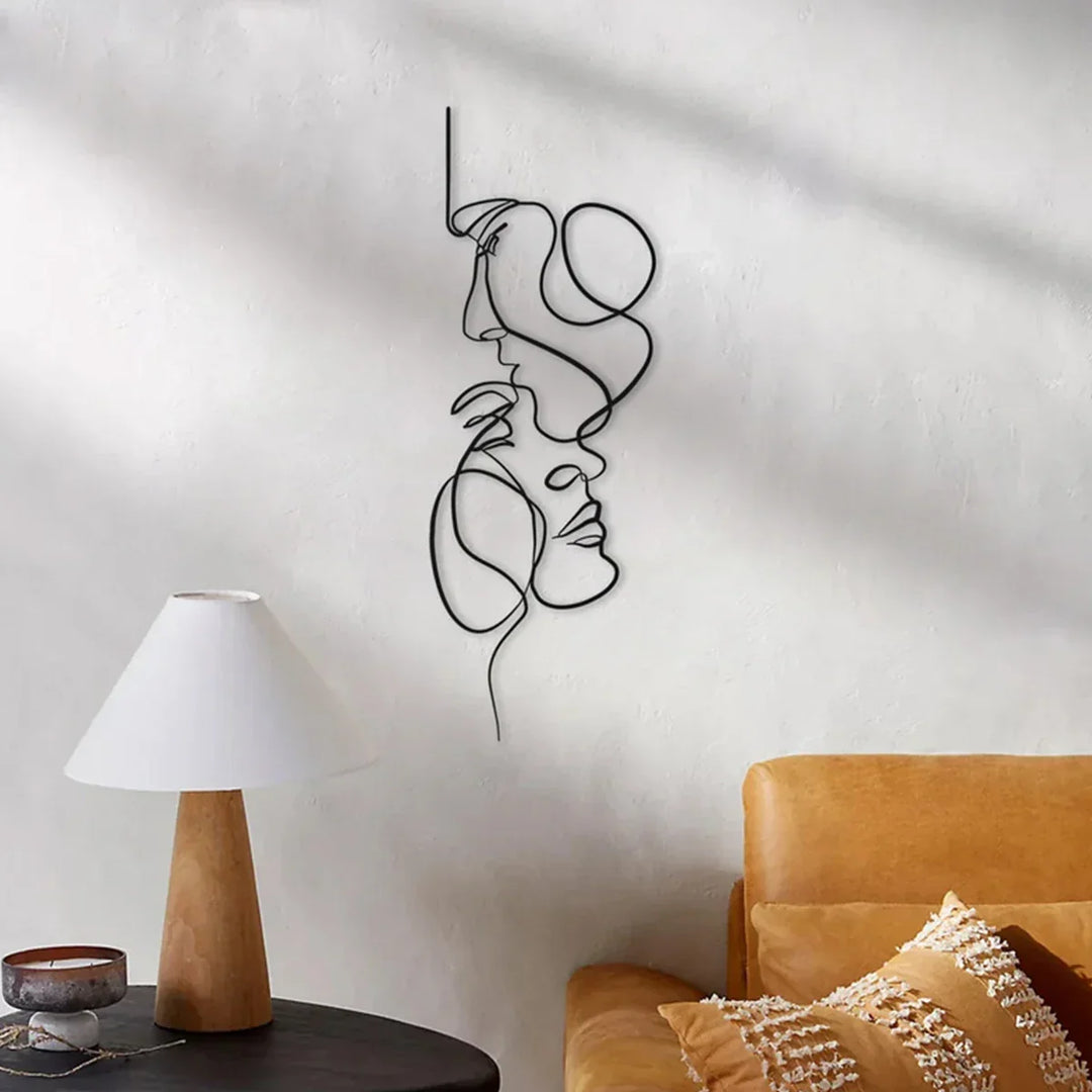 Stornfield | Black Metal Wall Art | Abstract Wall Sculpture