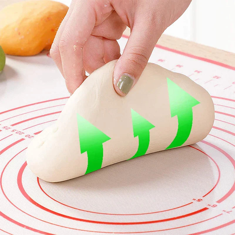 Stornfield | BakeFlex Silicone Baking Mat | Extra Thick & Non-Stick | With Measuring Scale | Perfect for Rolling Out Dough, Fondant & Pastry