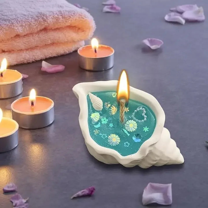 Handmade Sea Shell Starfish Aromatherapy Candle | Stornfield