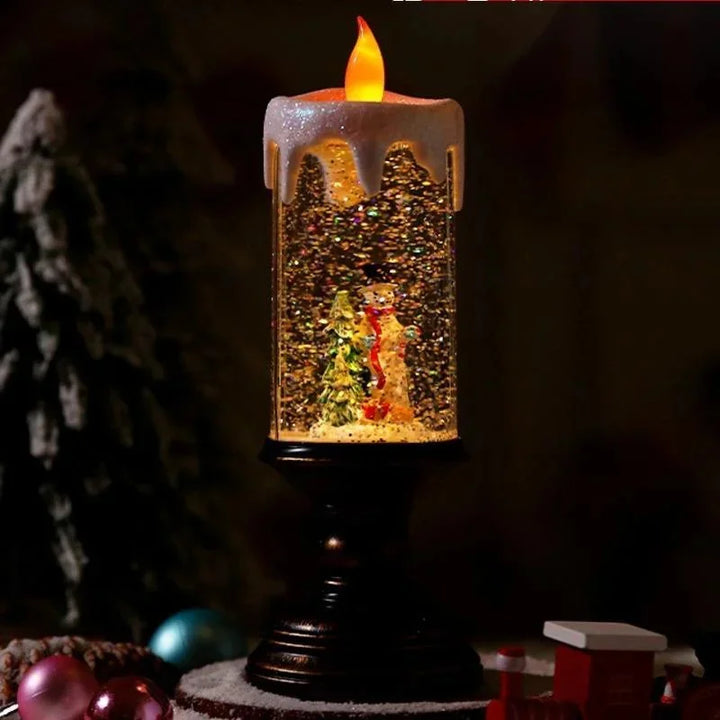 Snowfall Crystal Christmas Candle Light | Stonrfield