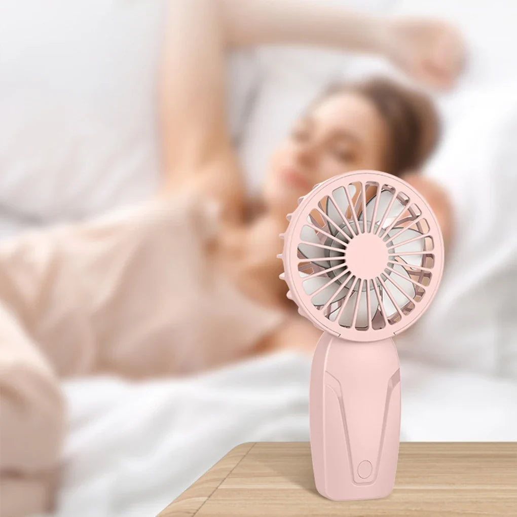 Portable Handheld Mini Fan – Lightweight ABS USB Rechargeable Pocket Fan for On-the-Go Cooling | Stornfield