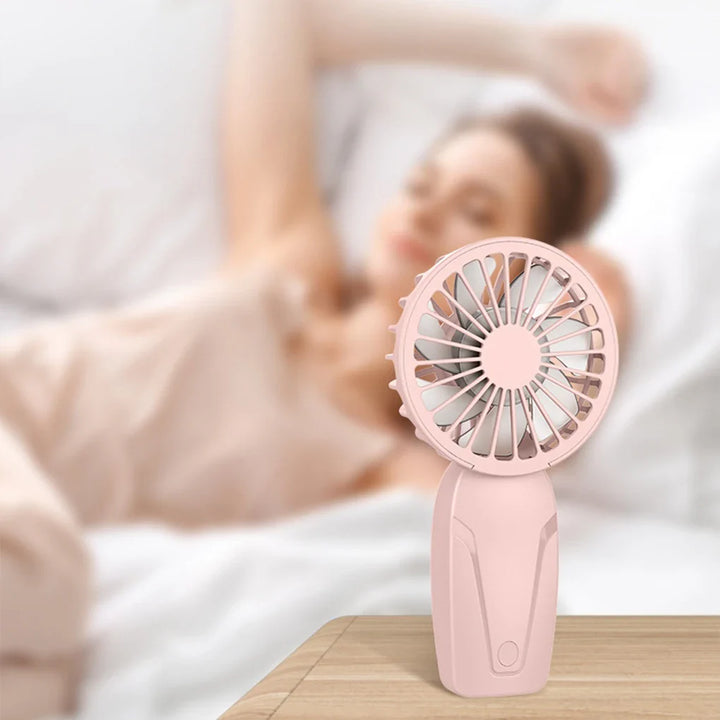 Portable Handheld Mini Fan – Lightweight ABS USB Rechargeable Pocket Fan for On-the-Go Cooling | Stornfield