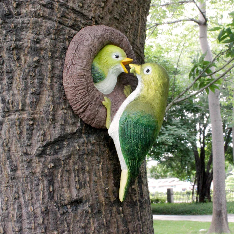 Lovebirds Tree Hug Wall Hanging Decor | Stornfield