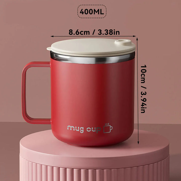 Insulated stainless steel coffee cup with lid | Stornfield