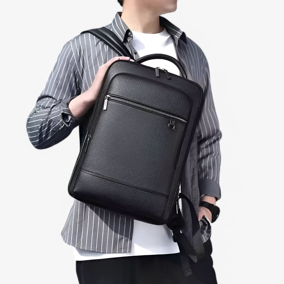 Stornfield | MobilLux Leather Rucksack – For work, travel & modern mobility