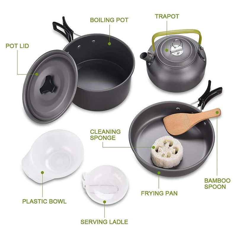 Camping Travel Cookware Kit | Stornfield