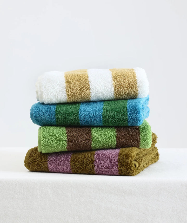 RetroStripe Luxe Cotton Towel – Striped Cotton Towel in Hotel Quality | Stornfield