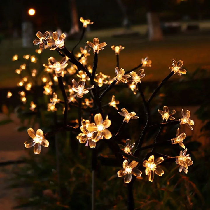 Sakura Tree Solar Flower Pathway Outdoor Lights | Stornfield