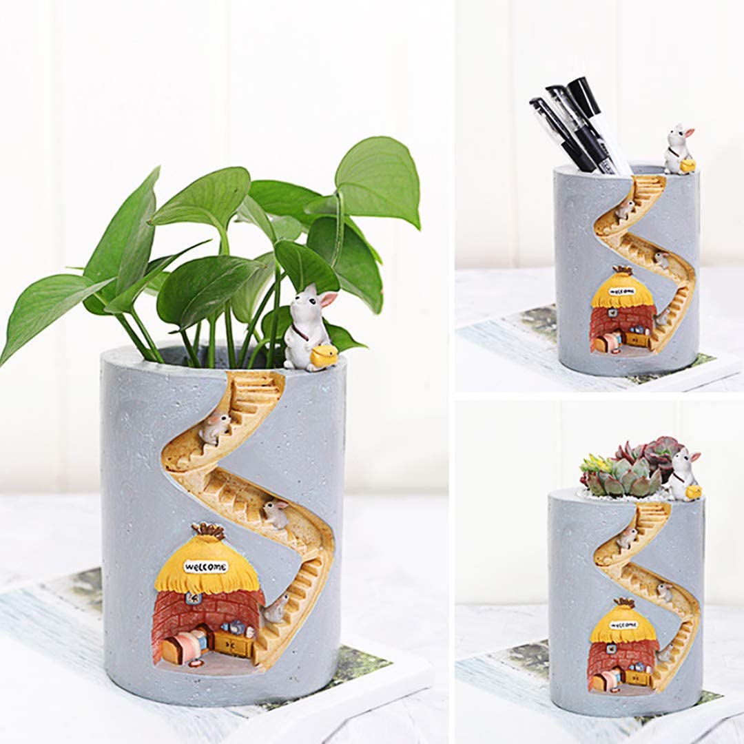 Stornfield | Fantastic Fusion: Unique Artistic Resin Flower Pots