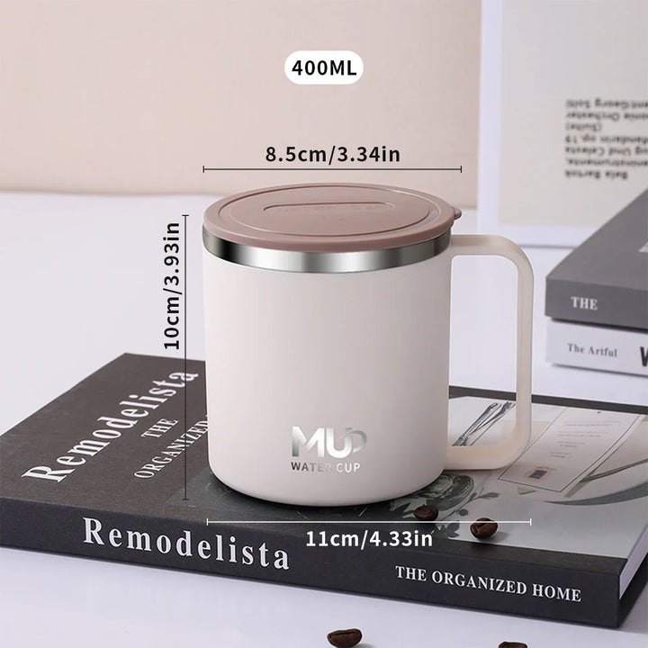 Insulated stainless steel coffee cup with lid | Stornfield