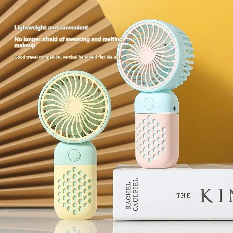 2024 New Cartoon Handheld Charging Fan - Cute and Portable Mini USB Pocket Fan for Students | Stornfield