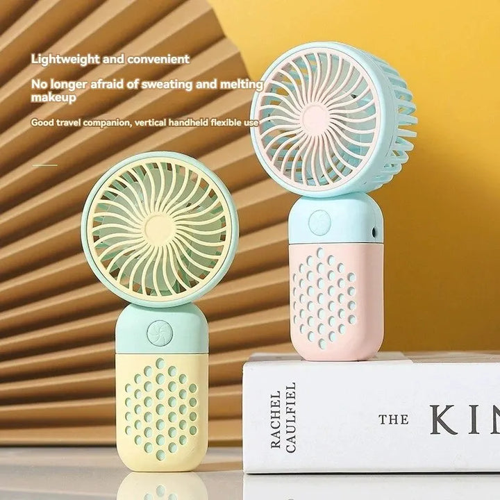 2024 New Cartoon Handheld Charging Fan - Cute and Portable Mini USB Pocket Fan for Students | Stornfield