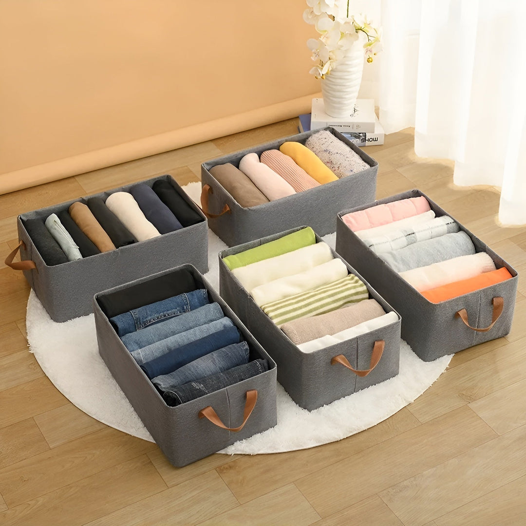 FoldaStornfielde storage baskets – Practical 3-piece set | Ideal for clothes, toys and more | Stornfield
