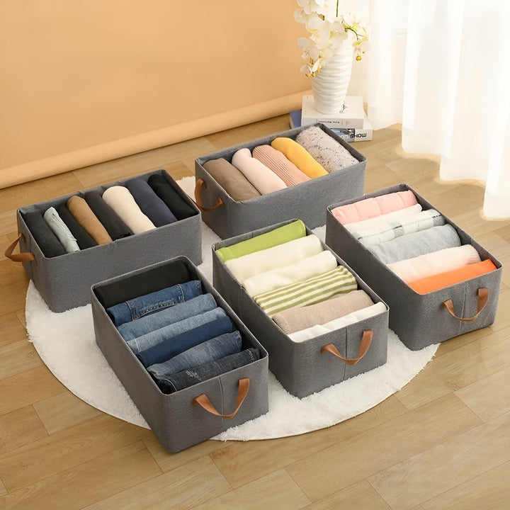 FoldaStornfielde storage baskets – Practical 3-piece set | Ideal for clothes, toys and more | Stornfield