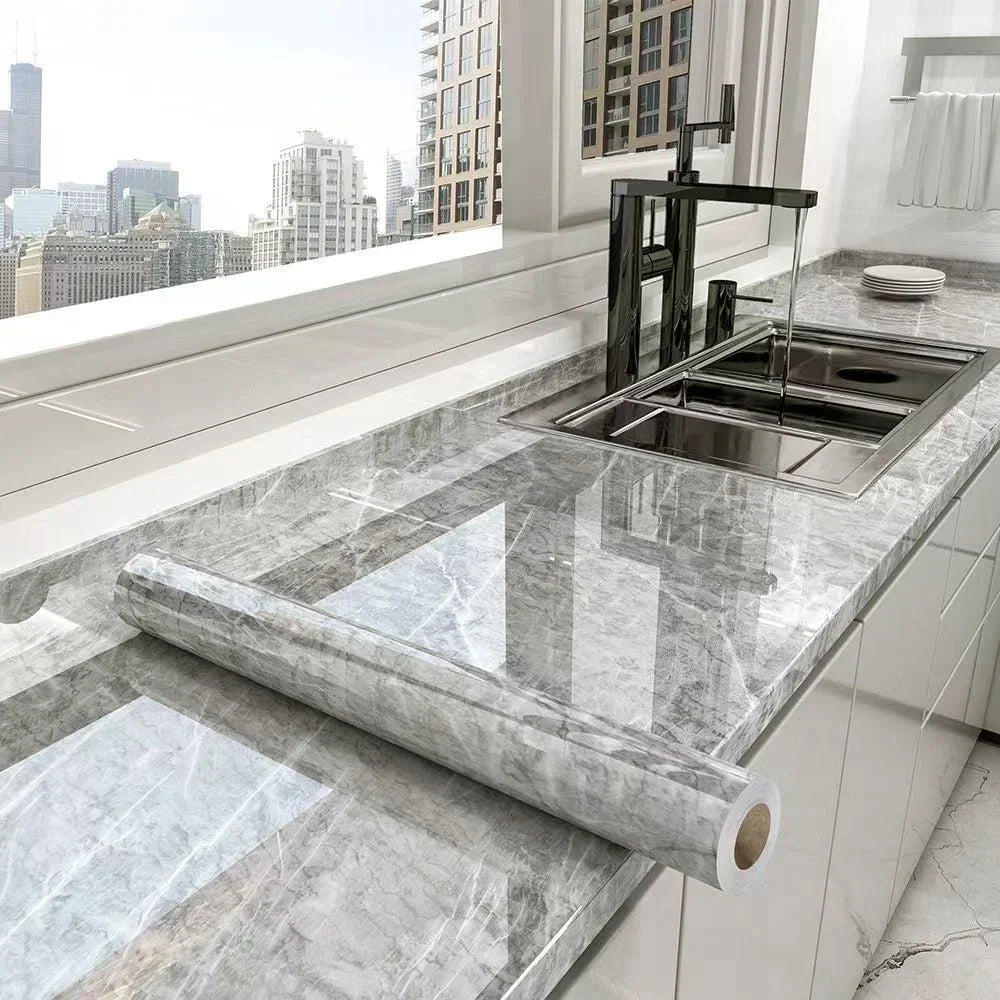 MarbraGuard – Self-adhesive oil-resistant kitchen film Stornfield