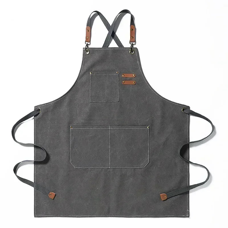 Canvas apron with pockets, adjustable, Unisex | Stornfield
