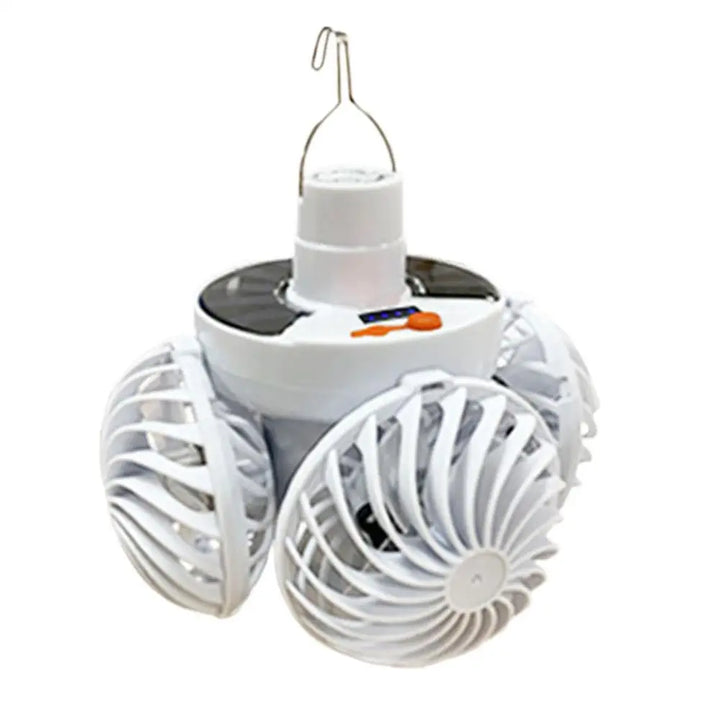 Stornfield | Ventolux Solar Camping Lamp with Fan | Foldable & Portable | 3 Wind Levels & LED Lighting | For Tent, Terrace & Outdoor