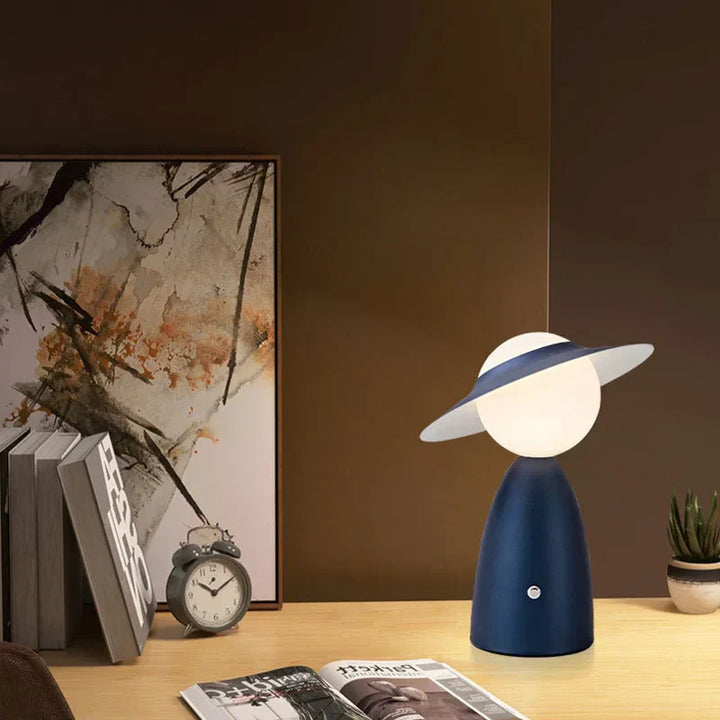 Stornfield | Men's Battery-Operated Table Lamp with Hat
