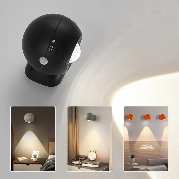 Rotating Mini Magnetic RechargeaStonrfielde Wall Lamp | Stonrfield