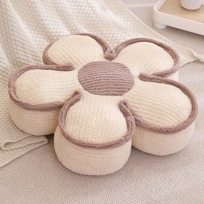 Pastel Plush Flower Cushion | Stornfield