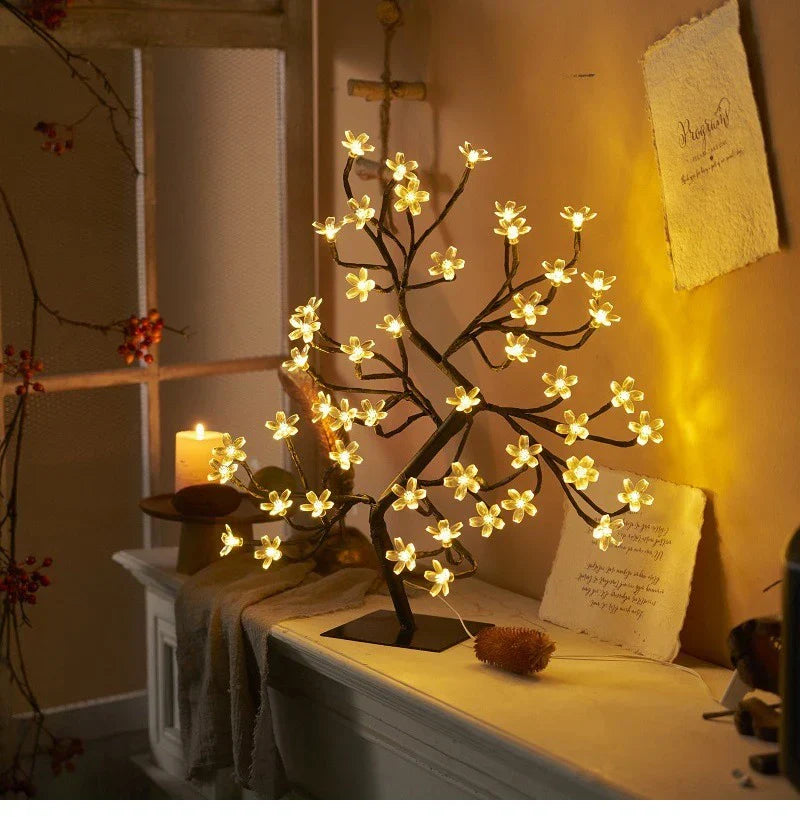 LED Blossom Tree Lamp – Cherry Blossom Design for Living Room and Bedroom Decoration | Stornfield