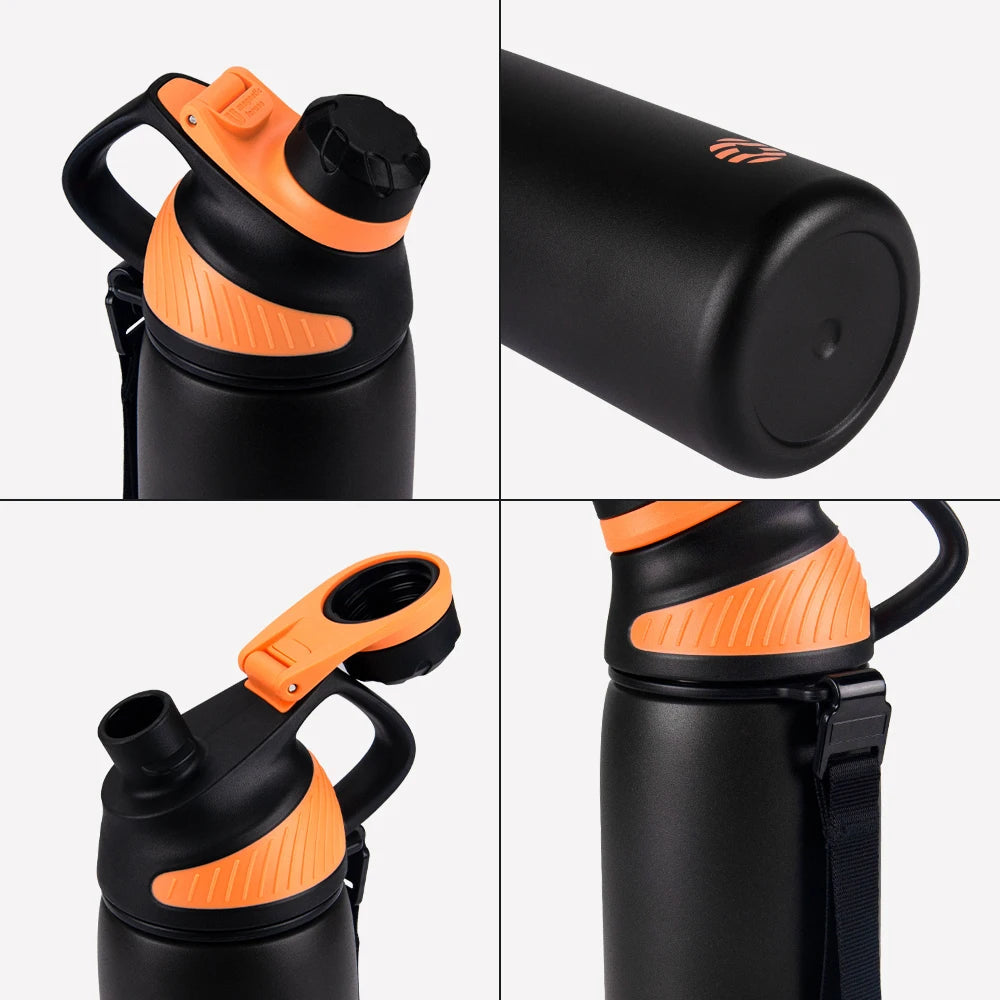 Stainless steel vacuum bottle 1000 ml with magnetic lid | Stornfield