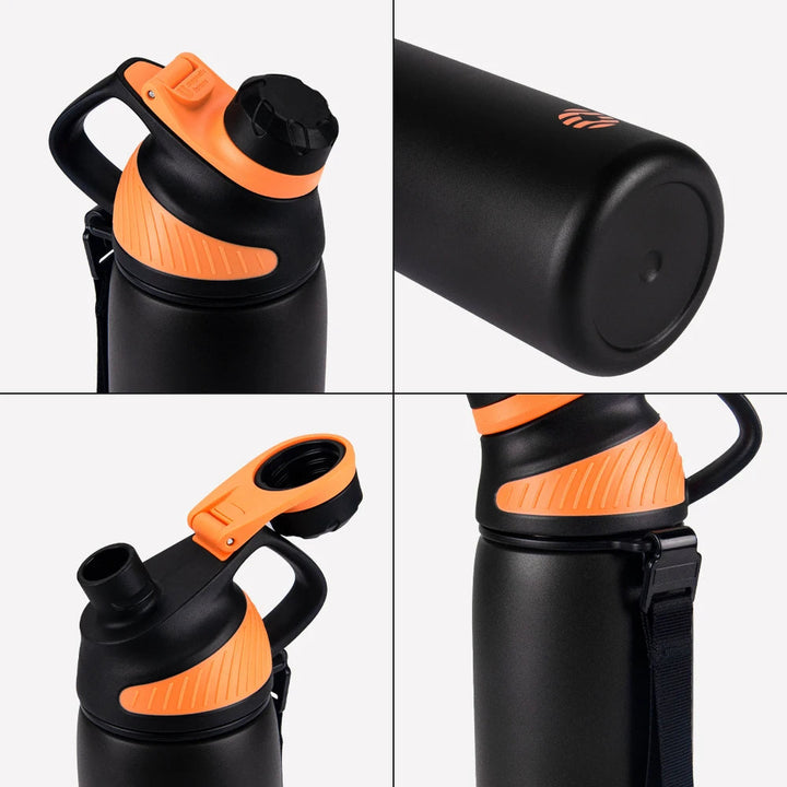 Stainless steel vacuum bottle 1000 ml with magnetic lid | Stornfield