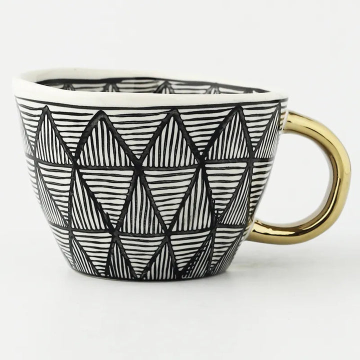 Stornfield | GeoMug Designer Bags & Mugs | Elegant Ceramics | Modern Geometric Patterns