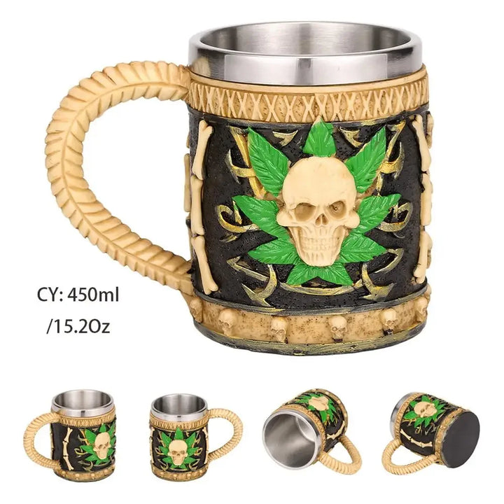 Stornfield | Medieval Dragon Stainless Steel Resin Mug as Coffee Mug or Tea Mug