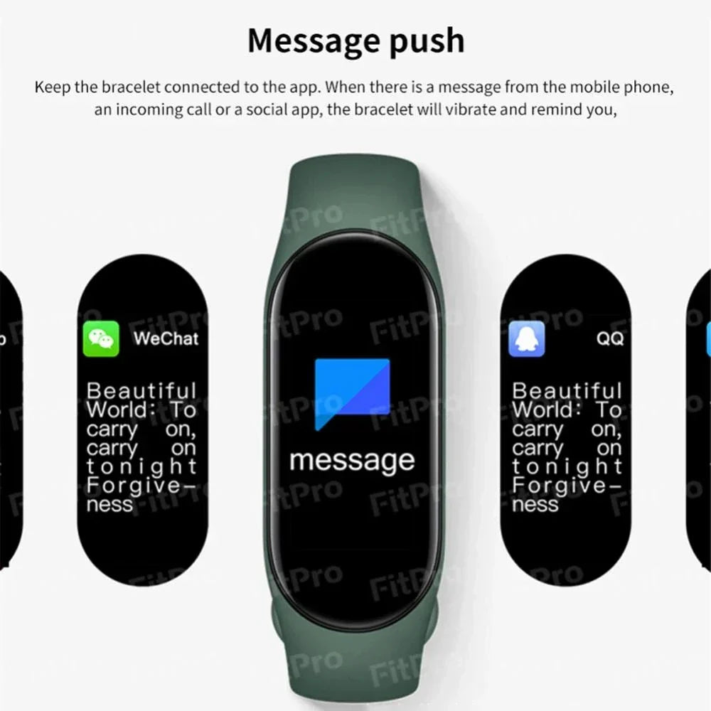 Stornfield | M7 Smartwatch Men Women Smartband Heart Rate Monitor Fitness Watch Blood Pressure Tracker Sport Bracelet for Xiaomi iPhone